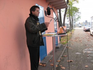 Aufnahmen beim Kiosk