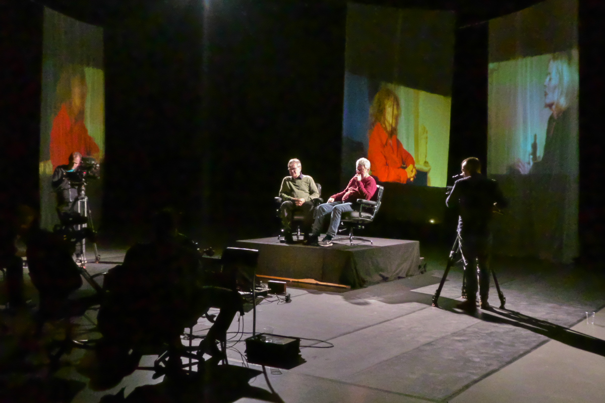 Videoprojektionen im Fernsehstudio