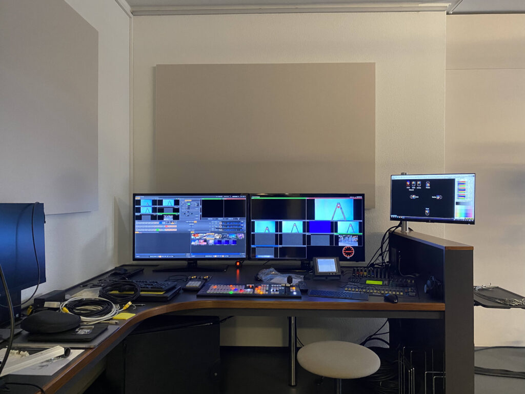 TV-Studio Bildregie.