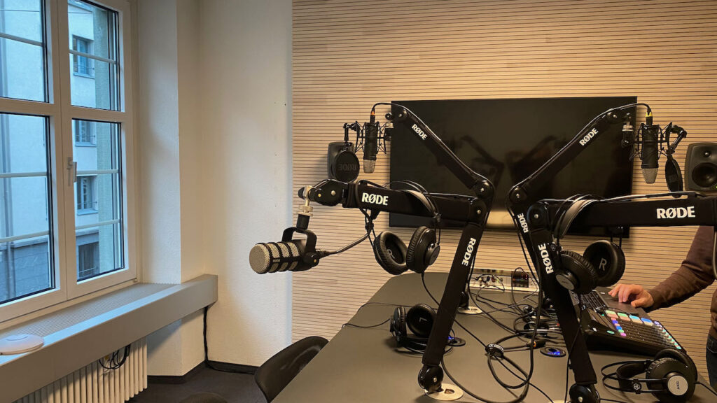 Podcaststudio Mikrofone